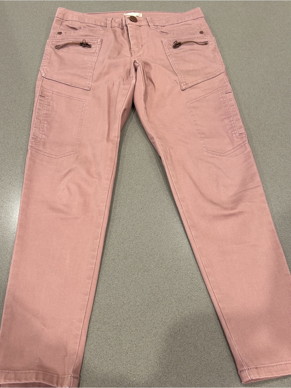 Altar'd State Mauve Utility Pants with Patch Pocket